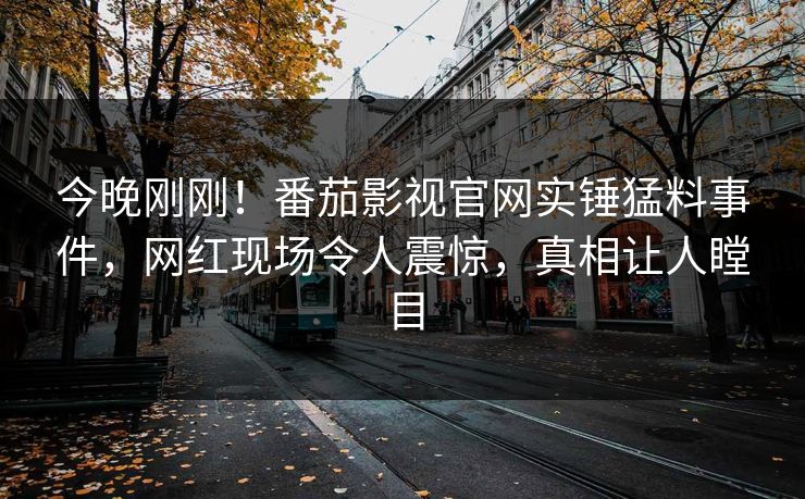 今晚刚刚！番茄影视官网实锤猛料事件，网红现场令人震惊，真相让人瞠目