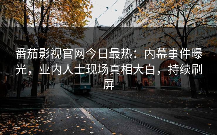 番茄影视官网今日最热：内幕事件曝光，业内人士现场真相大白，持续刷屏
